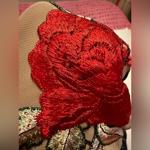 Urban Outfitters, Out From Under Embroidered Rose Bodysuit, Size Medium - Picture 12 of 16